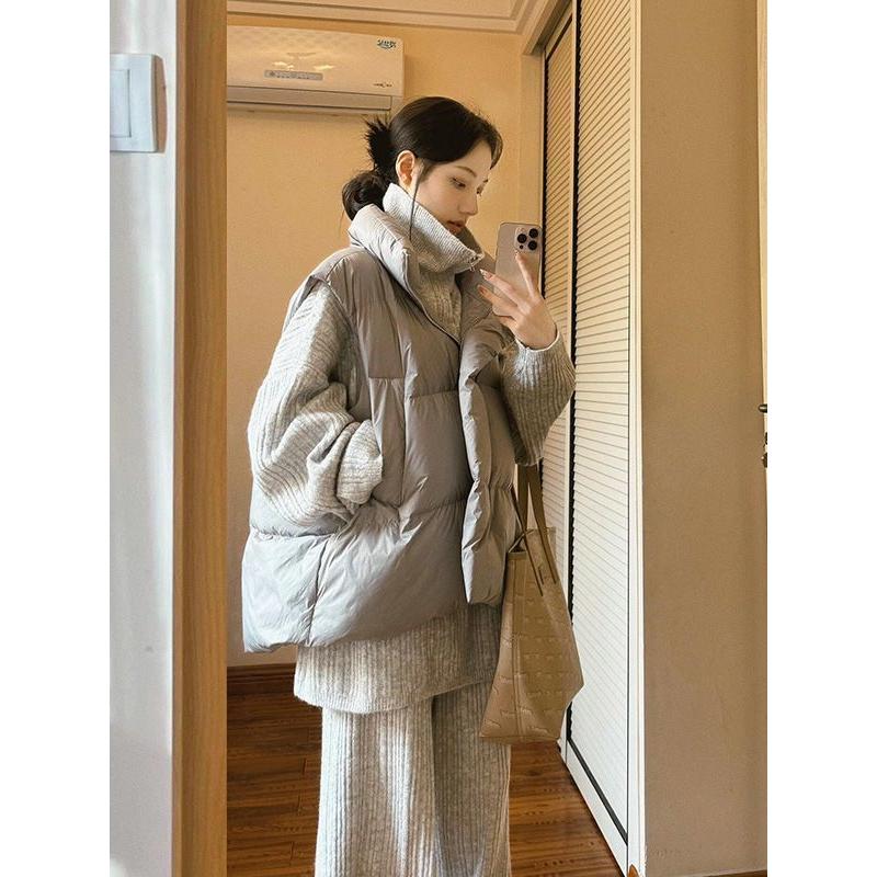 韩系奶乎乎慵懒感棉服马