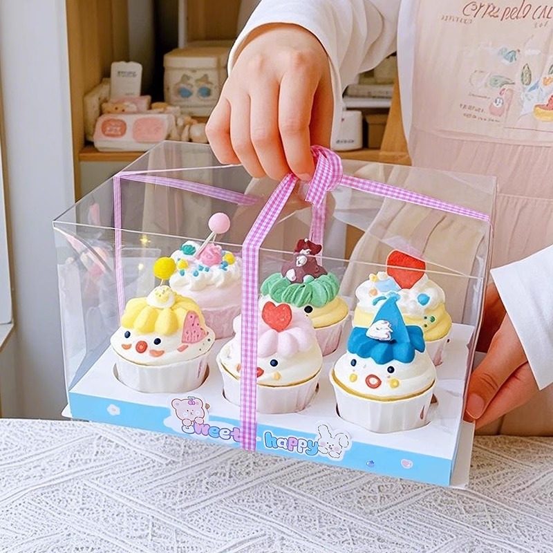 六粒纸杯蛋糕包装盒6粒杯子蛋糕盒12粒/十二个装透明手提马芬盒,厨房/烹饪用具,点心包装盒/包装袋,淘宝优惠券,粉丝福利购,淘宝优惠卷