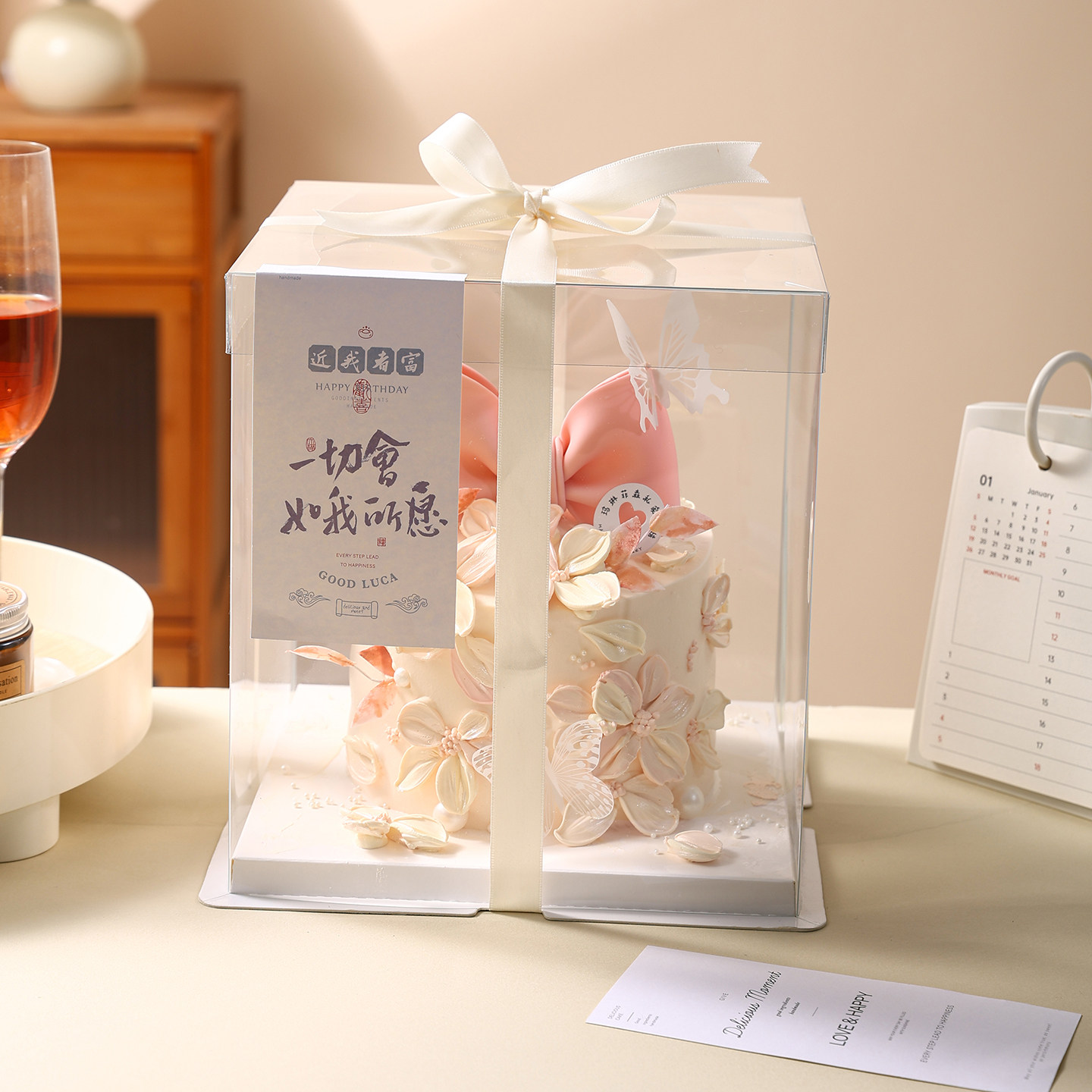 蛋糕包装盒6/8/10寸双层加高六/八十二寸生日蛋糕榴莲包装盒定制