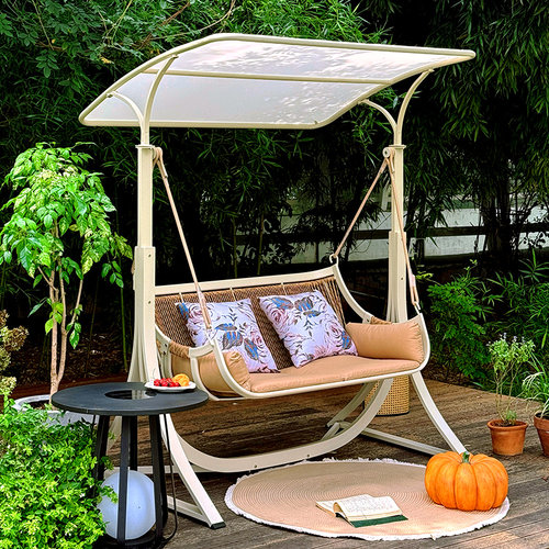 户外秋千庭院别墅花园荡秋千