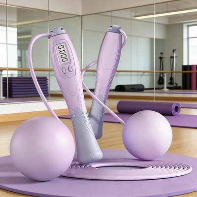 儿童小学生专用电子计数器跳绳中考训练可计数可调节不打结跳绳