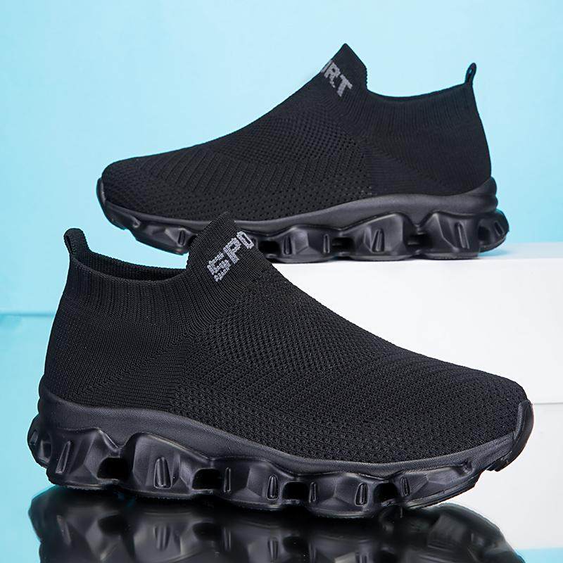 多运动走路鞋男鞋春季新款轻便休闲百搭布鞋一脚蹬懒人套脚袜子鞋,流行男鞋,健步鞋,淘宝优惠券,粉丝福利购,淘宝优惠卷