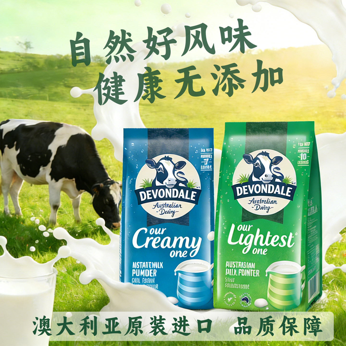 澳洲原装进口Devondale德运调制全脂孕妇中老年成人学生牛奶粉1kg