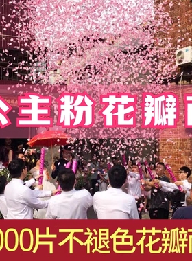 结婚礼炮彩带喷筒手持婚礼星河璀璨礼花筒花瓣式氛围道具喷花筒