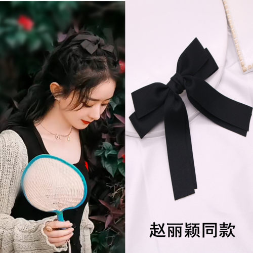 赵丽颖同款蝴蝶结发夹复古