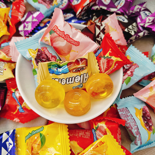 江源于福记硬质糖果多种口味图案混合新年年货婚庆糖盒散装糖果