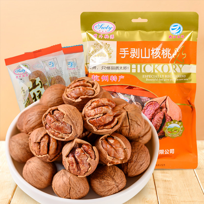 世外桃源手剥山核桃临安新货袋装258g