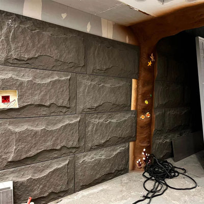 轻质文化石pu石皮室内外新型岩壁电视背景墙人造仿真蘑菇石文化砖