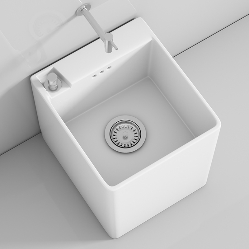 陶爵士台控自动下水洗地拖墩布池