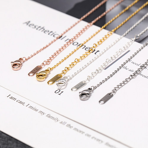 手工材料钛钢18k项链链diy饰品