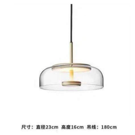 北欧现代简约创意客厅吊灯艺术床头卧室沙发旁设计师单头玻璃吊灯