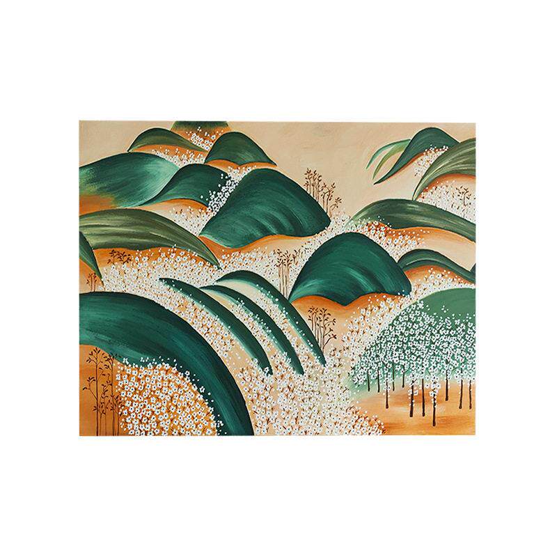 电表箱装饰画横款中式轻奢竖版弱电箱遮挡画免打孔家用配电箱挂画