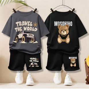 Boy Cotton shorts Set kids boys Baby clothes for shirt