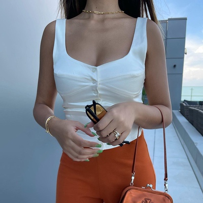 leeveless Crop Top for Women Summer Sexy Backless Tank Top