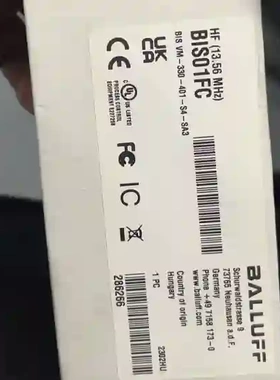 全新巴鲁夫BALLUFF高频读写头，型号BIS01FC，议价