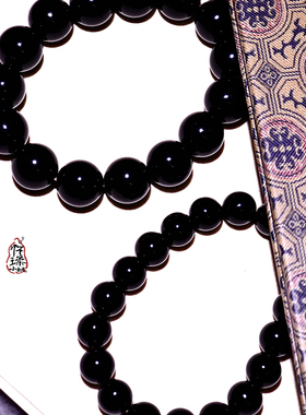 怀柔家 黑曜石手串多规格稳定情绪送礼送男友系列天然水晶手链