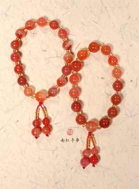 怀柔女南红手串闺蜜系列