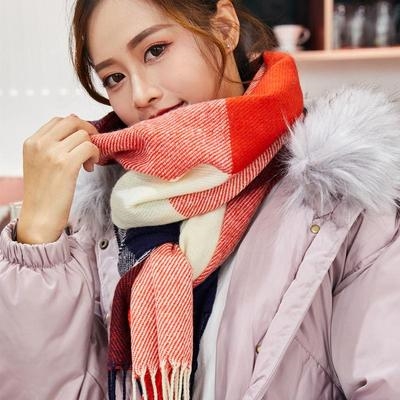围巾女冬季韩版百搭学生加厚长款披肩日系小清新针织情侣围脖围.