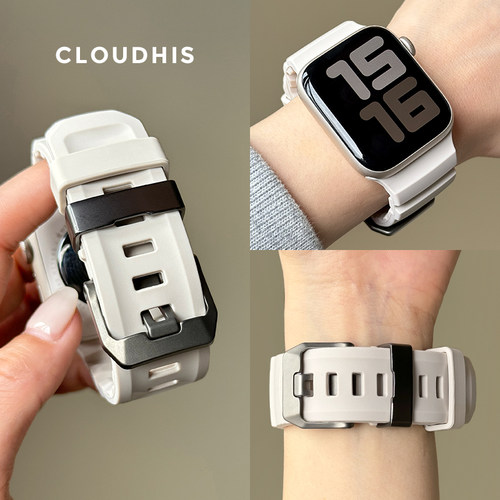CLOUDHIS适用iwatch苹果手表表带