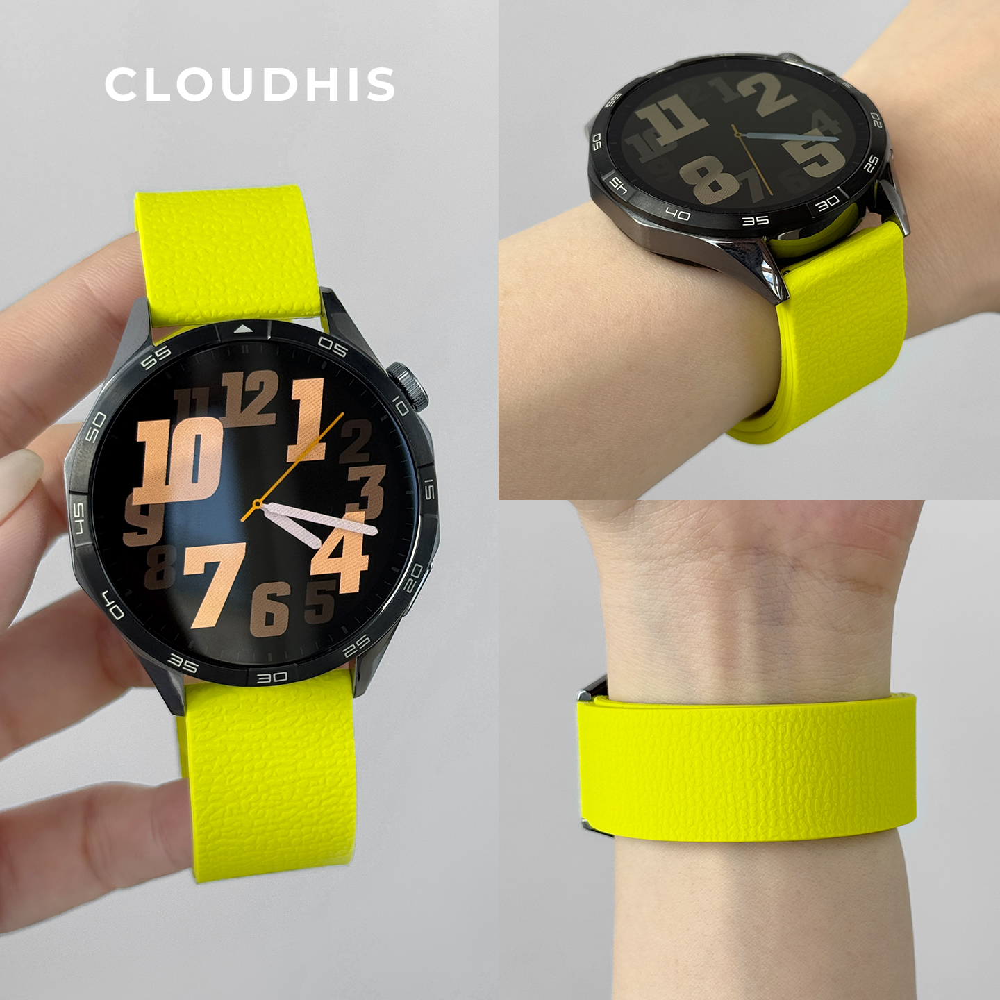 CLOUDHIS适用华为GT5磁吸手表带