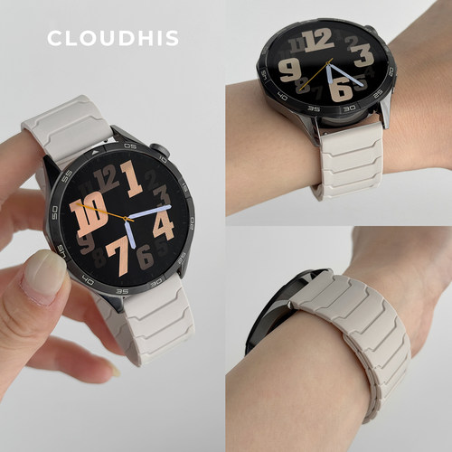 CLOUDHIS适用华为GT5硅胶手表带