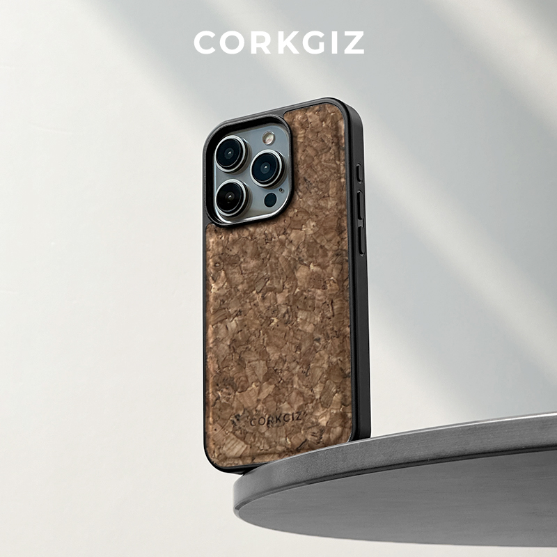 适用于iphone17手机壳16plus防摔13ProMax新款葡萄牙17air软木保护套12mini木质壳全包软边防摔11简约国潮风