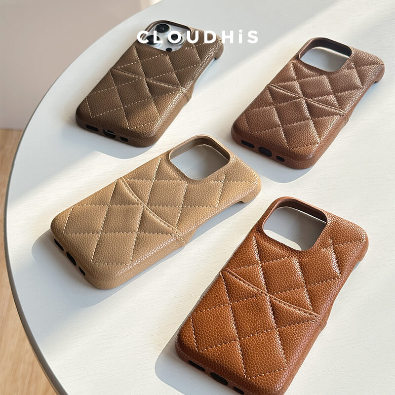 秋冬新款高级感美拉德苹果手机壳