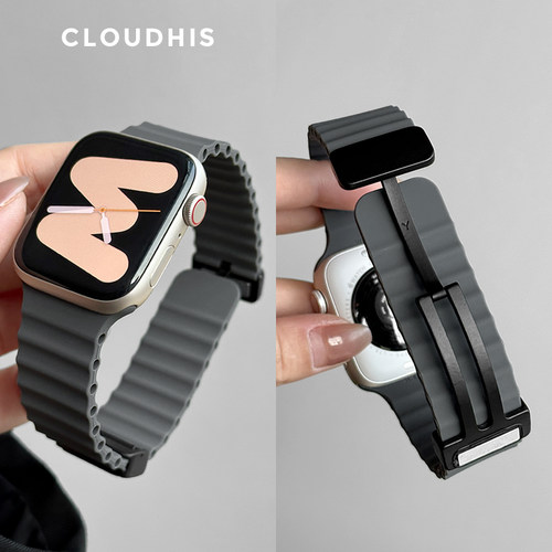 CLOUDHIS适用AppleWatch磁吸表带