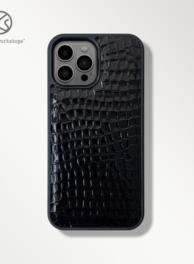 SS冰岛新款黑色小众皮革适用苹果17手机壳15保护套air全包max软华为mate40pro防摔14高级感rs小红书磁吸男女