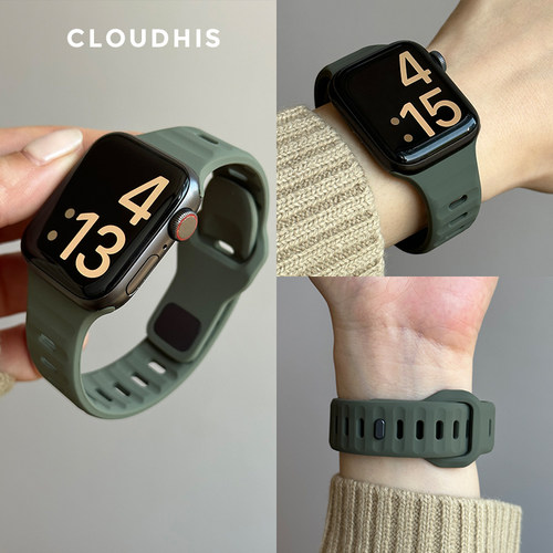 CLOUDHIS运动硅胶适用iwatch表带