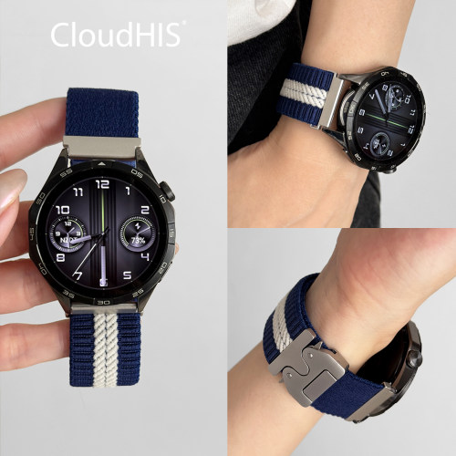 CLOUDHIS适用华为手表GT尼龙表带