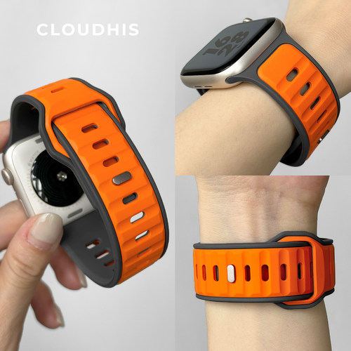 CLOUDHIS金刚双色反扣iwatch表带