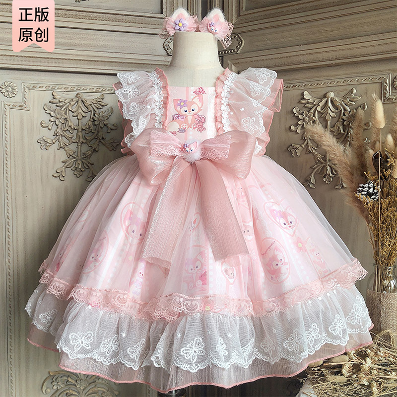 星黛露女童连衣裙夏季时髦洛丽塔公主裙儿童玲娜贝儿宝宝生日礼服_虎窝淘