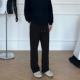 YORKZOOM重磅直筒拉链卫裤 百搭舒适休闲裤 棉质男女长裤 宽松运动裤