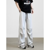 薄款 York 百搭 夏季 透气冰丝凉感宽松休闲潮流长裤 Zoom 空调裤