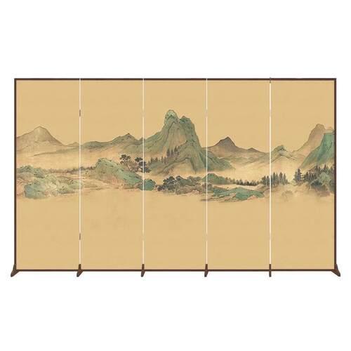 中式屏风隔断客厅可折叠玄关入户门家用可移动遮挡高级感卧室屏风
