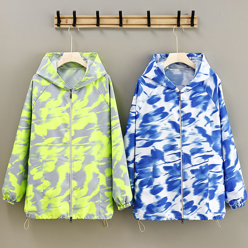 时尚韩版长袖连帽围裙防污耐脏男女同款上班外穿罩衣薄款工作服