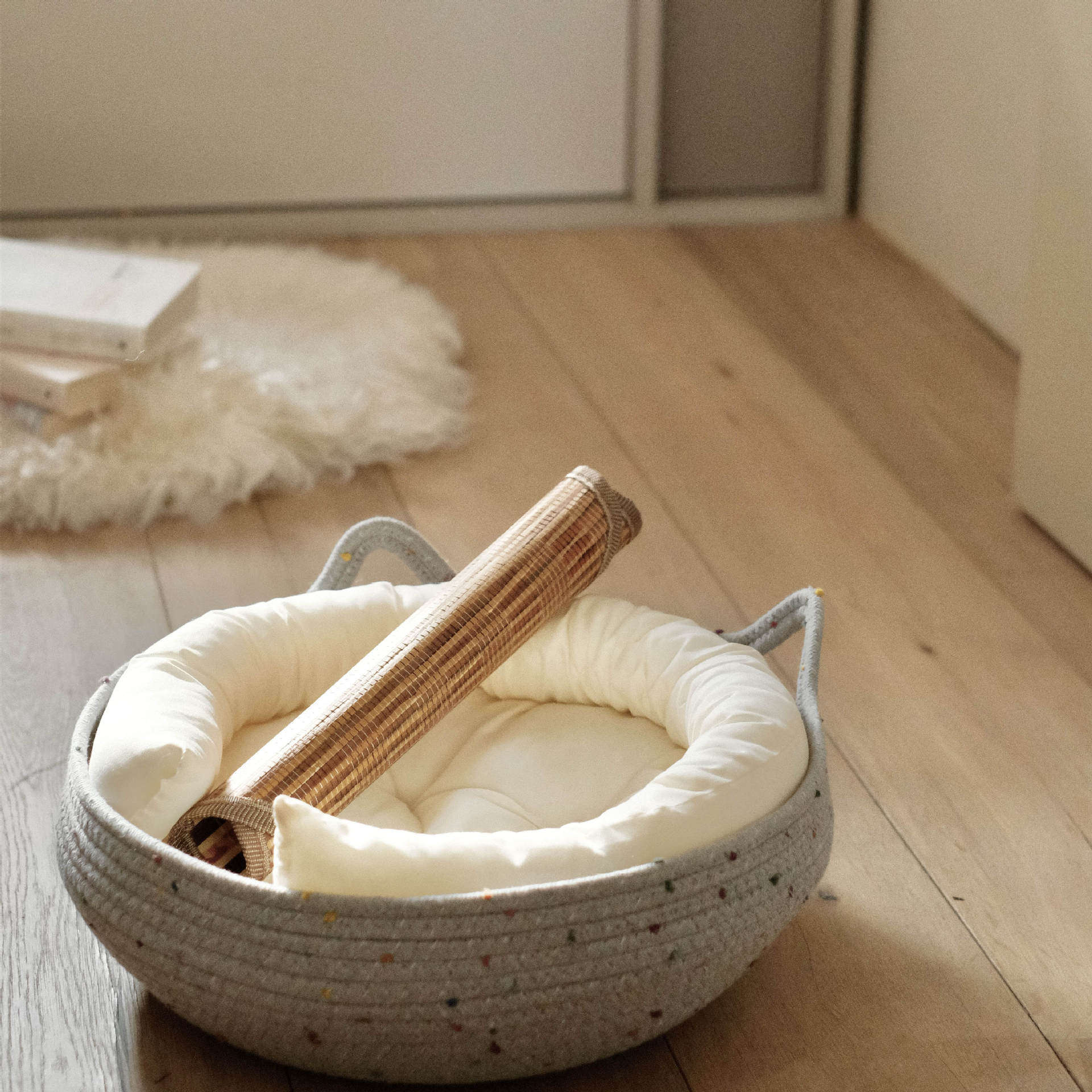 2025新款四季通用藤编猫窝猫耳设计棉线编织小型动物宠物窝可爱,宠物/宠物食品及用品,猫笼子/猫别墅,淘宝优惠券,粉丝福利购,淘宝优惠卷