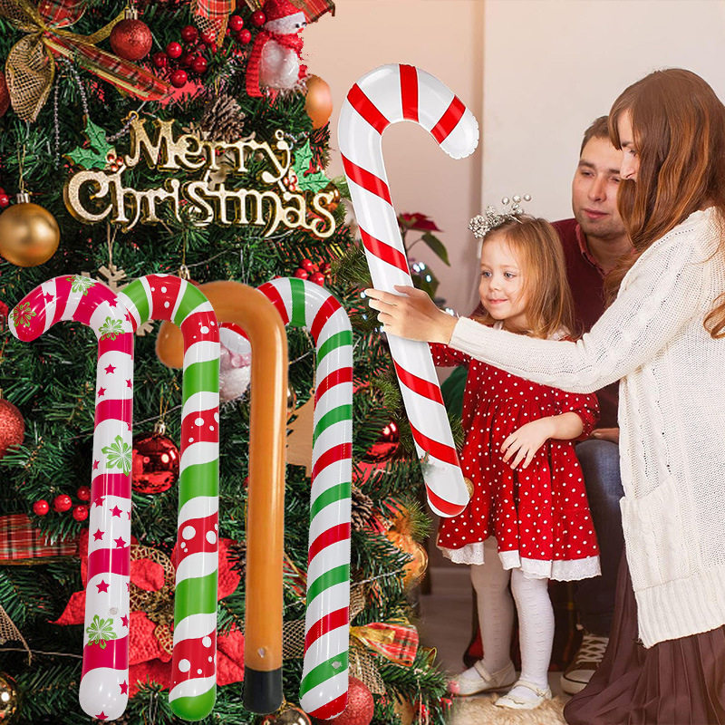 圣诞节充气气球拐杖派对氛围布置道具商场酒吧装饰品场景布置儿童,节庆用品/礼品,圣诞装饰品,淘宝优惠券,粉丝福利购,淘宝优惠卷
