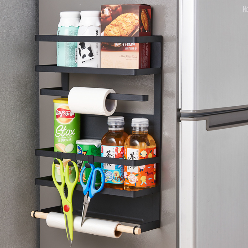 冰箱磁吸置物架侧壁挂架免打孔家用厨房收纳架洗衣机饮水机