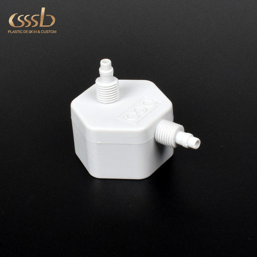 灰白色ABS堵头配合管子装配堵头带螺牙可装配阻燃接头电线连接器