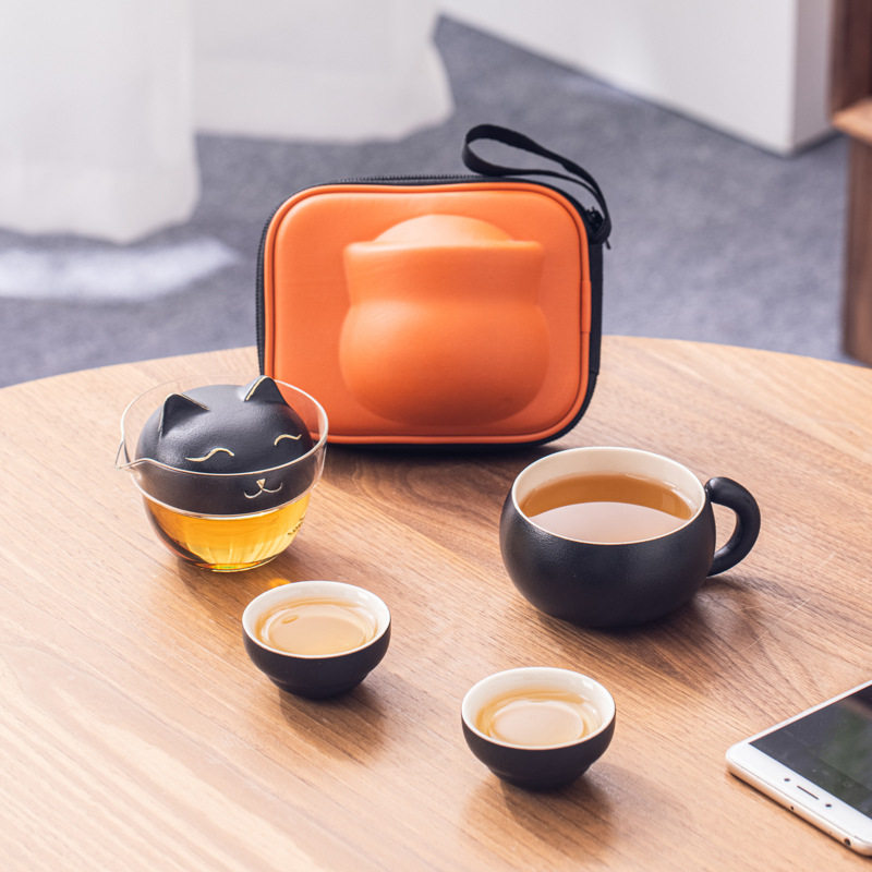 公司商务伴手礼旅行茶具随手礼创意潮流招财猫礼品定制周年纪念品