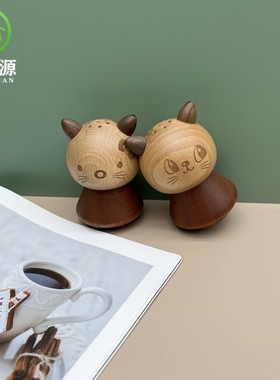 创意可爱HelloKitty实木牙签筒卡通猫咪牙签盒家居桌面木质摆件