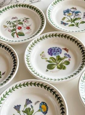 波特美林陶瓷圆盘高级感早餐家用酒店餐具套装高颜值菜盘子水果盘