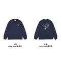 Front and Back Style - Simple Flower Navy Blue