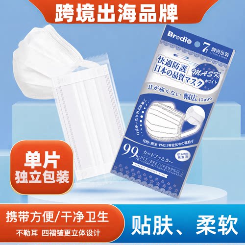 一次性成人宽耳带口罩时尚
