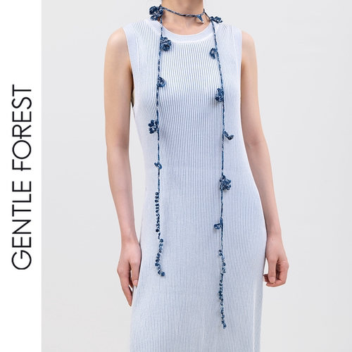 Gentle Forest【彝】扎染纱手工编织多用途配饰发带