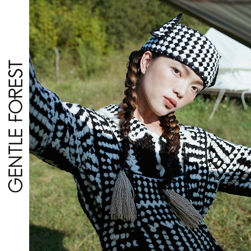 Gentle Forest【彝】手钩羊毛阿诗玛造型发带