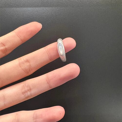 S925纯银玛瑙哑光磨砂戒指高级感