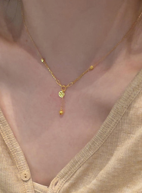 新中式福牌铃铛项链女款2026新款